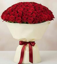 Букет 101 Красная роза Милано #REPLACE_PRED# Цильне