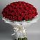 Букет 101 Красная роза Блэк Мэджик в Цильне