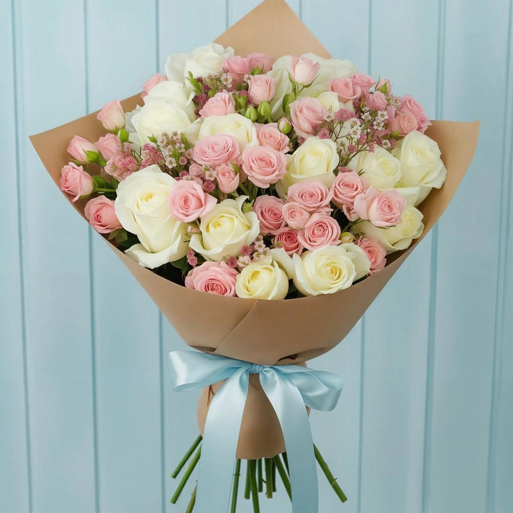 Букет цветов из: Розы в Цильне