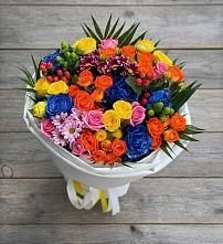 Букет цветов из:  Розы и Хризантемы в Цильне