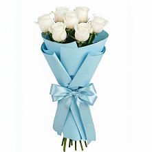 Букет 7 белых роз Проуд в Цильне