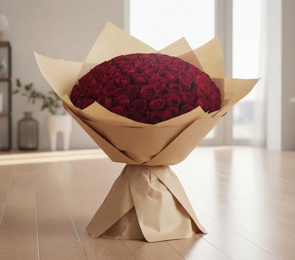 Букет 101 Красная роза в Цильне