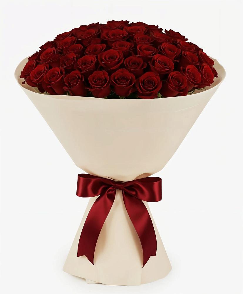 Букет 101 Бордовая роза Блэк Бакарра в Цильне