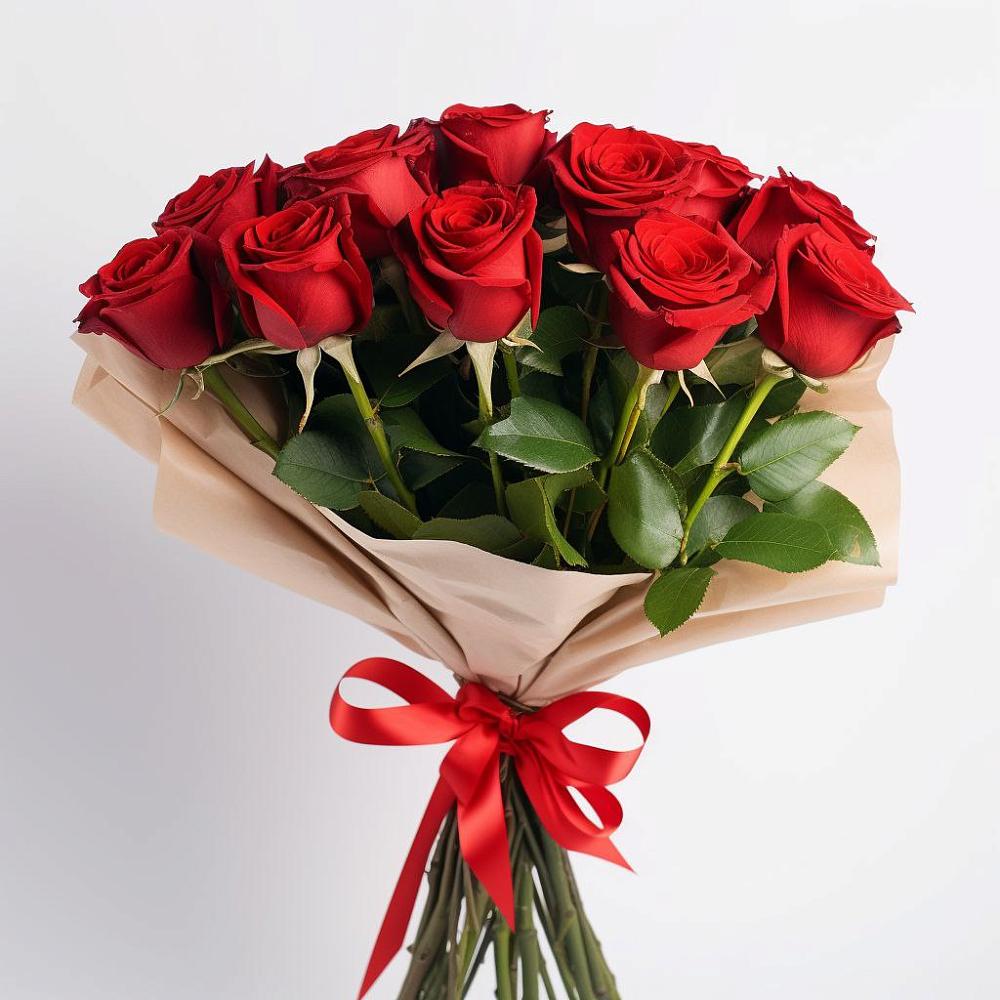 Букет 11 Красных роз Эдлесс Лав в Цильне