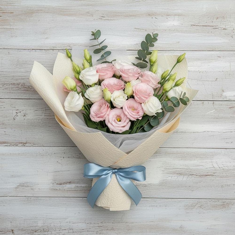 Букет цветов из: Лизиантусы в Цильне